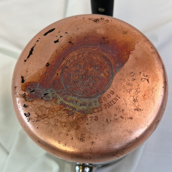 Vintage Revere Ware Copper Clad 1801 Percolator 6 Cup Coffee Pot ~ Bottom Only - Picture 11 of 15